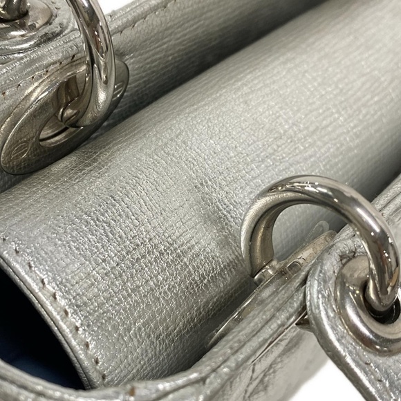 Dior Lady Bag Silver Small with STRAP! - Picture 15 of 16